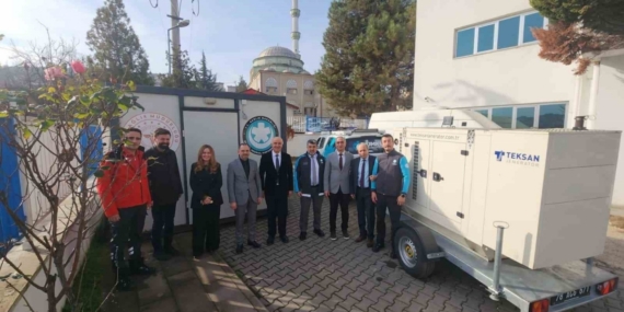 Afetlere hazırlıkta UMKE’ye mobil enerji desteği