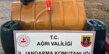 Ağrı’da yolcu otobüsünde 245 litre kaçak akaryakıt ele geçirildi