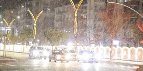 Aksaray’da beklenen kar yağışı başladı