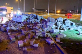 Aksaray’da tır ile servis aracı çarpıştı: 2 yaralı