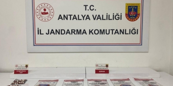 Alanya’da jandarmadan uyuşturucu operasyonu
