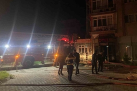 Alaşehir’de 5 katlı otelde korkutan yangın