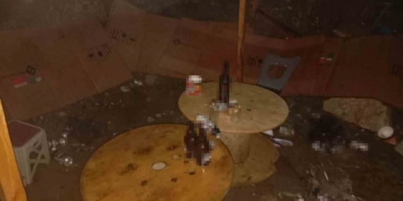 Alkoliklerin mesken tuttuğu baraka alev alev yandı