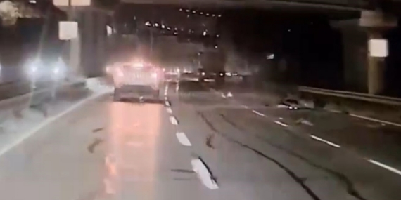 Alkollü kamyon sürücünün kuryenin ölümüne neden olduğu o anlar kamerada