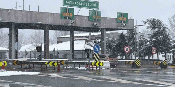 Anadolu otoyolunda kontrollü geçiş sağlanıyor