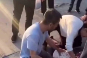 Anne ve 2 çocuğuna yaya geçidinde otomobil çarptı