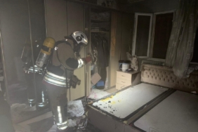 Antakya’da ev yangını