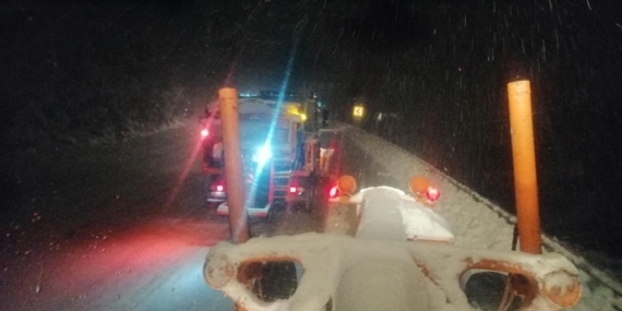 Antalya-Konya karayolunda kar yağışı başladı