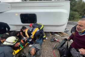 Antalya’da midibüs devrildi: 6 yaralı