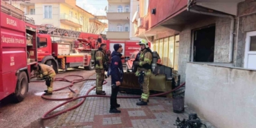 Apartman dairesinde yangın