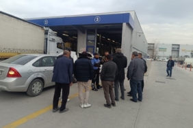 Araç muayene istasyonundaki vatandaşlar bilgilendirildi