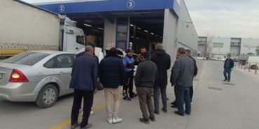 Araç muayene istasyonundaki vatandaşlar bilgilendirildi