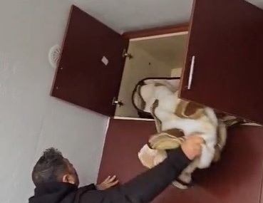 Aranan şahsın yakalandığı yer pes dedirtti