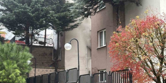 Arnavutköy’de Kiptaş konutlarında yangın paniği blok boşaltıldı