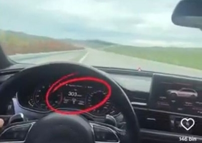 Aşırı hız yaparak ilerlediği anları sosyal medyada paylaştı, Jandarma yakaladı