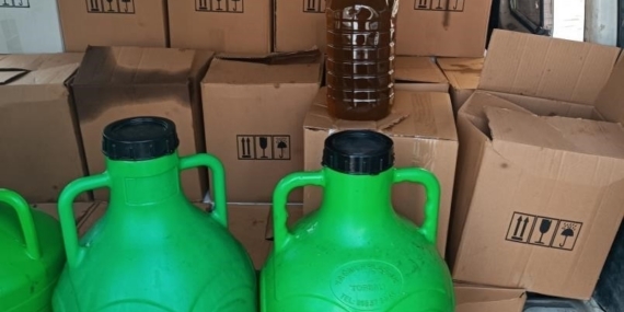 Aydın’da bin 300 litre tağşiş yağ ele geçirildi