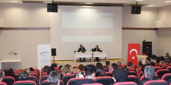 Aydın’da SGK personeline kadına yönelik şiddetle mücadele semineri