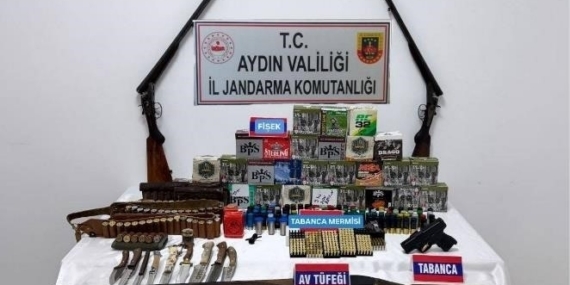 Aydın’da silah ve uyuşturucu operasyonu: 2 gözaltı