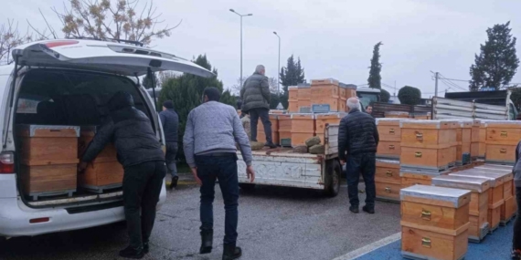Babaeski’de üreticilere arı kovanı dağıtıldı