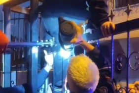 Bacağına demir korkuluk saplanan çocuk hastaneye kaldırıldı