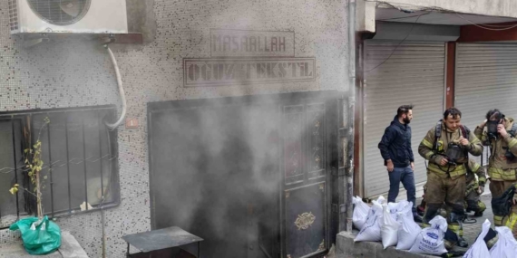 Bağcılar’da tekstil atölyesinde korkutan yangın
