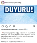 Bahçesaray’da taşımalı eğitime 1 gün ara