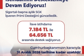 Bakan Işıkhan: "İlave istihdama 7 bin 184 lira ile 64 bin 656 lira arasında destek sağlıyoruz"