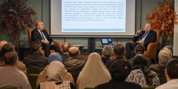 Başiskele’deki kültür söyleşisinde Çobankale kazıları anlatıldı