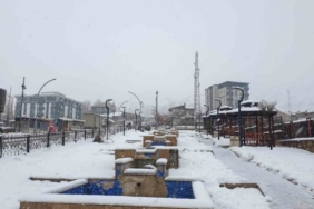 Başkale’de kar kalınlığı 20 santimetreyi geçti