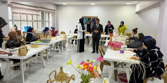 Başkan Aksun, ERMEK kurslarında incelemelerde bulundu