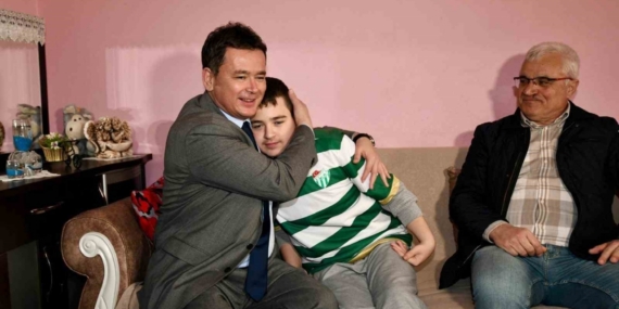 Başkan Aydın, özel bireyin mutluluğuna ortak oldu