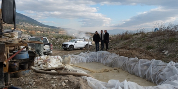 Başkan Erol, sondaj çalışmalarını inceledi