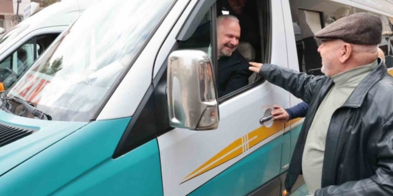 Başkan Pehlivan önce müjdeyi verdi, sonra direksiyona geçti