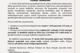 Başkentte yılbaşı tedbirleri: 19 bin 242 emniyet personeli görev alacak
