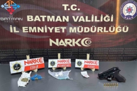 Batman’da narkotik operasyonu: Uyuşturucu madde ve ruhsatsız silah ele geçirildi