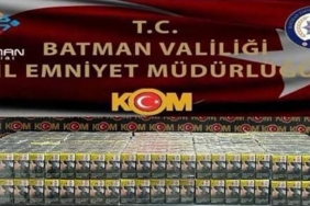 Batman’da uygulama noktasında kaçak sigara ele geçirildi