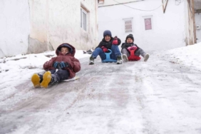 Bayburt’un süper abileri: Dik yokuş pist oldu, kardeş sevgisi soğuğu unutturdu