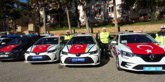 Bilecik’te emniyet ve jandarmanın araç filosu güçlendi: 67 araç hizmette alındı