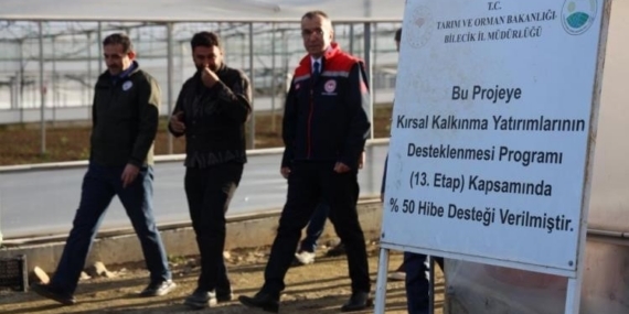 Bilecik’te yüzde 50 hibeli modern sera üretime katkı sağlıyor