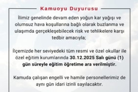 Bingöl’de kar tatili: 3 ilçede tüm okullar, merkezde taşımalı eğitime ara