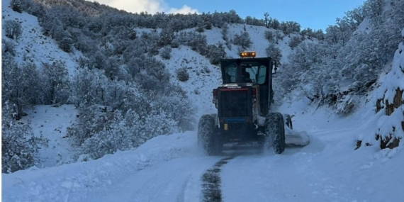 Bingöl’de yoğun kar yağışı: 100 köy yolu kapalı