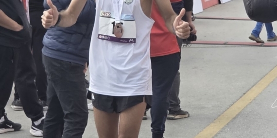 Bingöllü milli atlet maratonda birinci oldu
