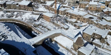 Bitlis’te karla gelen güzellik