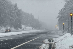 Bolu Dağı’nda kar yağışı yeniden başladı