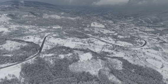 Bolu Dağı’nda ulaşım açık, manzara kartpostallık