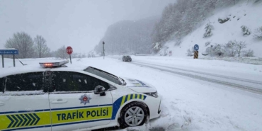 Bolu Dağı’nda yoğun kar yağışı