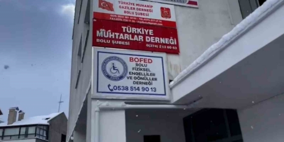 Bolu’da hırsızlar, engelliler derneğinin masa ve sandalyesini çaldı