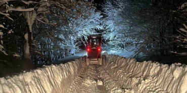 Bolu’da kardan kapanan 191 köy yolu ulaşıma açıldı