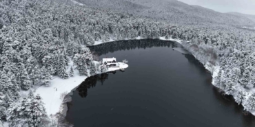 Bolu’nun incisi beyaza büründü, ortaya kartpostallık görüntüler çıktı