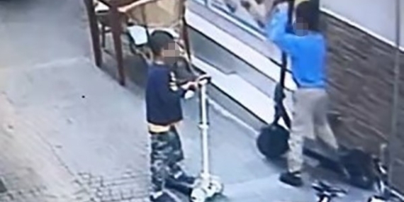 Boyundan büyük scooter’ı çaldılar